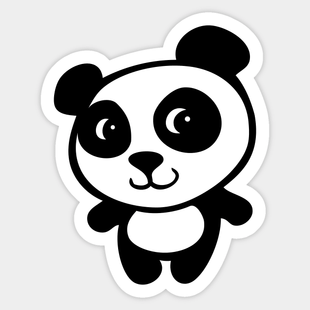 cute baby panda Sticker by Huggy Mauve